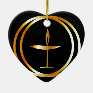 De vlammenijs keramisch ornament