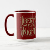 De vlammennacht van Liberty Mok (Links)
