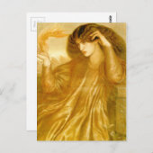 De Vlamvrouwen van Dante Gabriel Rossetti Briefkaart (Voorkant / Achterkant)