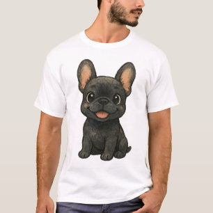 De Vleermuis-Oor Filosoof: Klassieke Franse Bulldo T-shirt