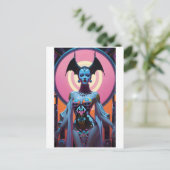 De vleermuisgodin zal je nu laten kruipen briefkaart (Staand voorkant)