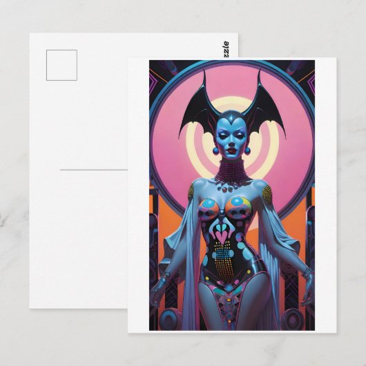 De vleermuisgodin zal je nu laten kruipen briefkaart (Voorkant / Achterkant)