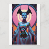 De vleermuisgodin zal je nu laten kruipen briefkaart (Voorkant)