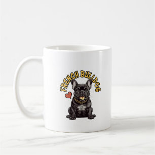 De "Vleermuisoren" Filosoof: Franse Bulldog Koffiemok