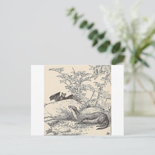 De vlek en de gootsteen briefkaart (Staand voorkant)