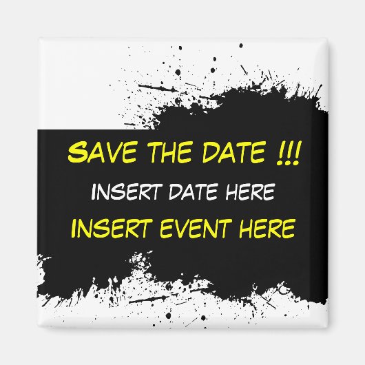 De Vlek van de Inkt van de grap - sparen de datumM Magneet (Voorkant)