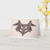 De vlekken van de Inkt van de Test Rorschach Kaart (Gele Bloem)