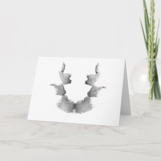 De vlekken van de Inkt van de Test Rorschach Kaart (Voorkant)