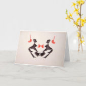 De vlekken van de Inkt van de Test Rorschach Kaart (Gele Bloem)