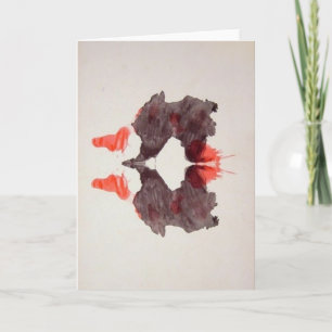 De vlekken van de Inkt van de Test Rorschach Kaart