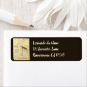 De vleugel van Leonardo da Vinci voor zijn schets Etiket (Insitu)