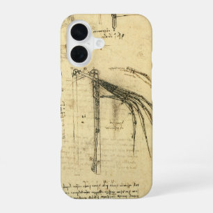 De vleugel van Leonardo da Vinci's vliegmachine sc iPhone 16 Hoesje