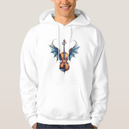 De Vleugelde Viool van de Maneschijn Rijken Hoodie