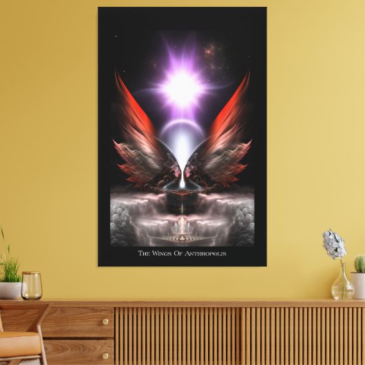 De vleugels van Anthropolis HC Canvas (Insitu (Woonkamer))