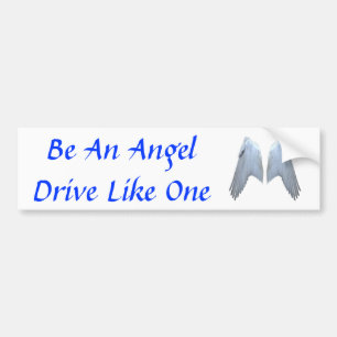 De Vleugels van de engel Bumpersticker