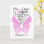 De Vleugels van de engel Kaart (Gele Bloem)