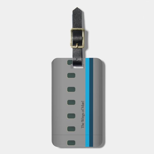 De vleugels van Man Bagagelabel (Voorkant verticaal)