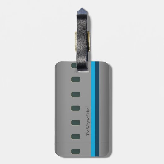 De vleugels van Man Bagagelabel (Achterkant verticaal)