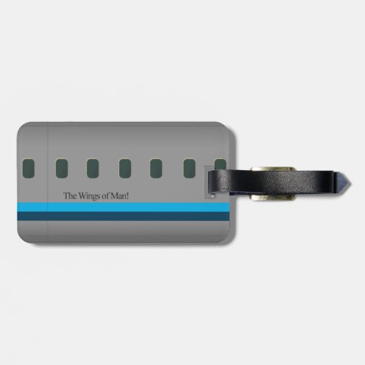 De vleugels van Man Bagagelabel (Achterkant horizontaal)