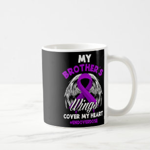 De vleugels van mijn broer bedekken mijn hart eind koffiemok