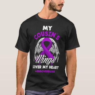 De vleugels van mijn neef bedekken mijn hart einde t-shirt