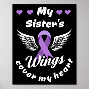 De vleugels van mijn zus Hoesjes mijn hart overdos Poster
