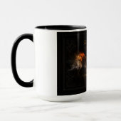 De vleugels van vuurfractale kunst door Xzendor7 Mok (Links)