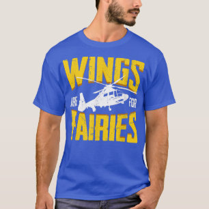 De vleugels zijn bestemd voor de helikopterpiloot t-shirt