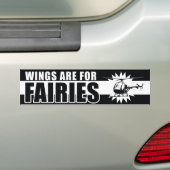 De vleugels zijn voor de Bumpersticker van de fair (Op auto)