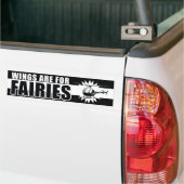 De vleugels zijn voor de Bumpersticker van de fair (Op Truck)