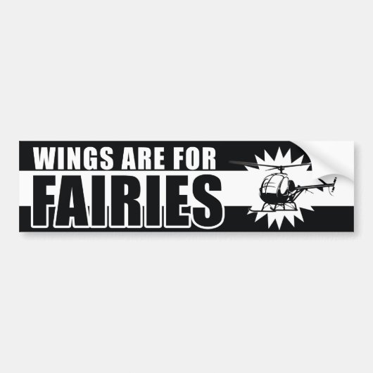 De vleugels zijn voor de Bumpersticker van de fair (Voorkant)
