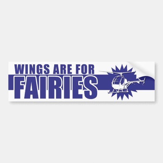 De vleugels zijn voor de Bumpersticker van de fair (Voorkant)