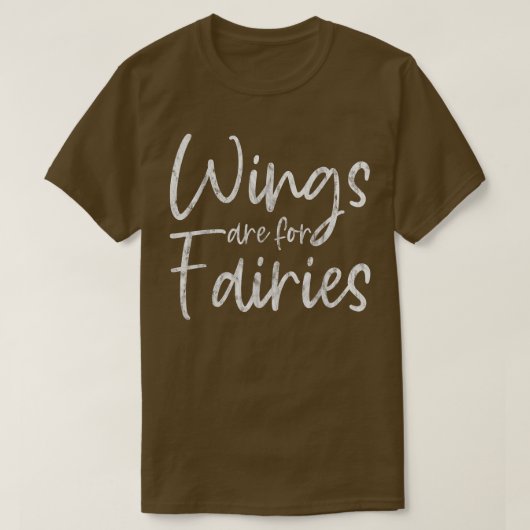De vleugels zijn voor de feeën - t-shirt (Design voorkant)