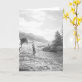 De vlieg van de jongen visserij kaart (Gele Bloem)