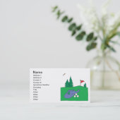 De vliegbaan visitekaartje (Staand voorkant)