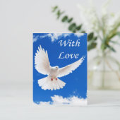 De vliegen van de liefde binnen briefkaart (Staand voorkant)