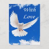 De vliegen van de liefde binnen briefkaart (Voorkant)