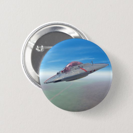 De vliegende Button Saucer (Voorkant /achterkant)