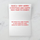 De VLIEGENDE CANADESE Kerstkaart van de GANS Feestdagen Kaart (Binnen)