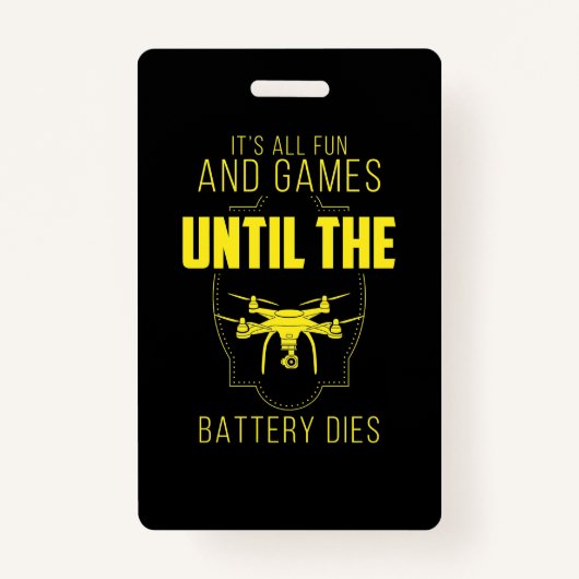 De vliegende drank is mijn spel badge (Voorkant)