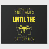 De vliegende drank is mijn spel cadeaupapier (Vlak)