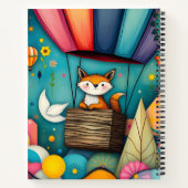 De vliegende fantasie van een vos notitieboek (Achterkant)