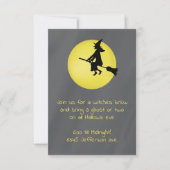 De vliegende heks in de maan kaart (Voorkant)