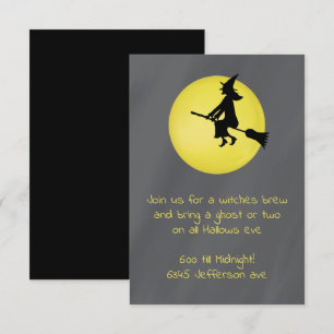 De vliegende heks in de maan kaart