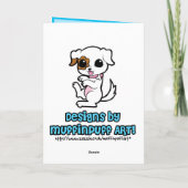 De vliegende kaart van de Verjaardag van het (Achterkant)