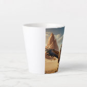 De vliegende kameel Latte Mok (Voorkant)