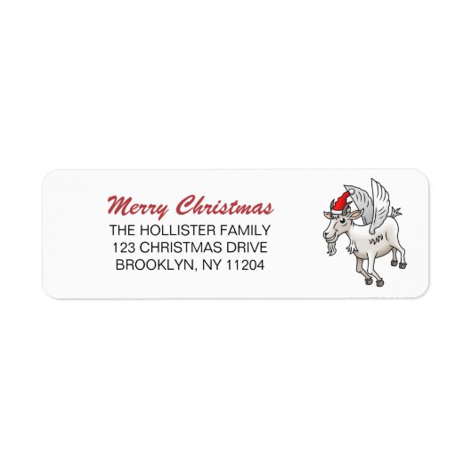 De Vliegende Kerstgeit Etiket (Voorkant)
