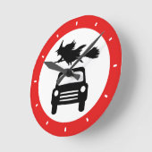 De vliegende Klok van de Verkeersteken van de Heks (Hoek)