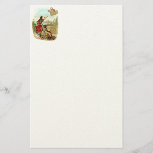De vliegende koffer briefpapier (Voorkant)