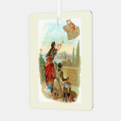 De vliegende koffer metalen ornament (Voorkant links)